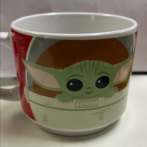 Z Gallerie Red and Green Character Mug